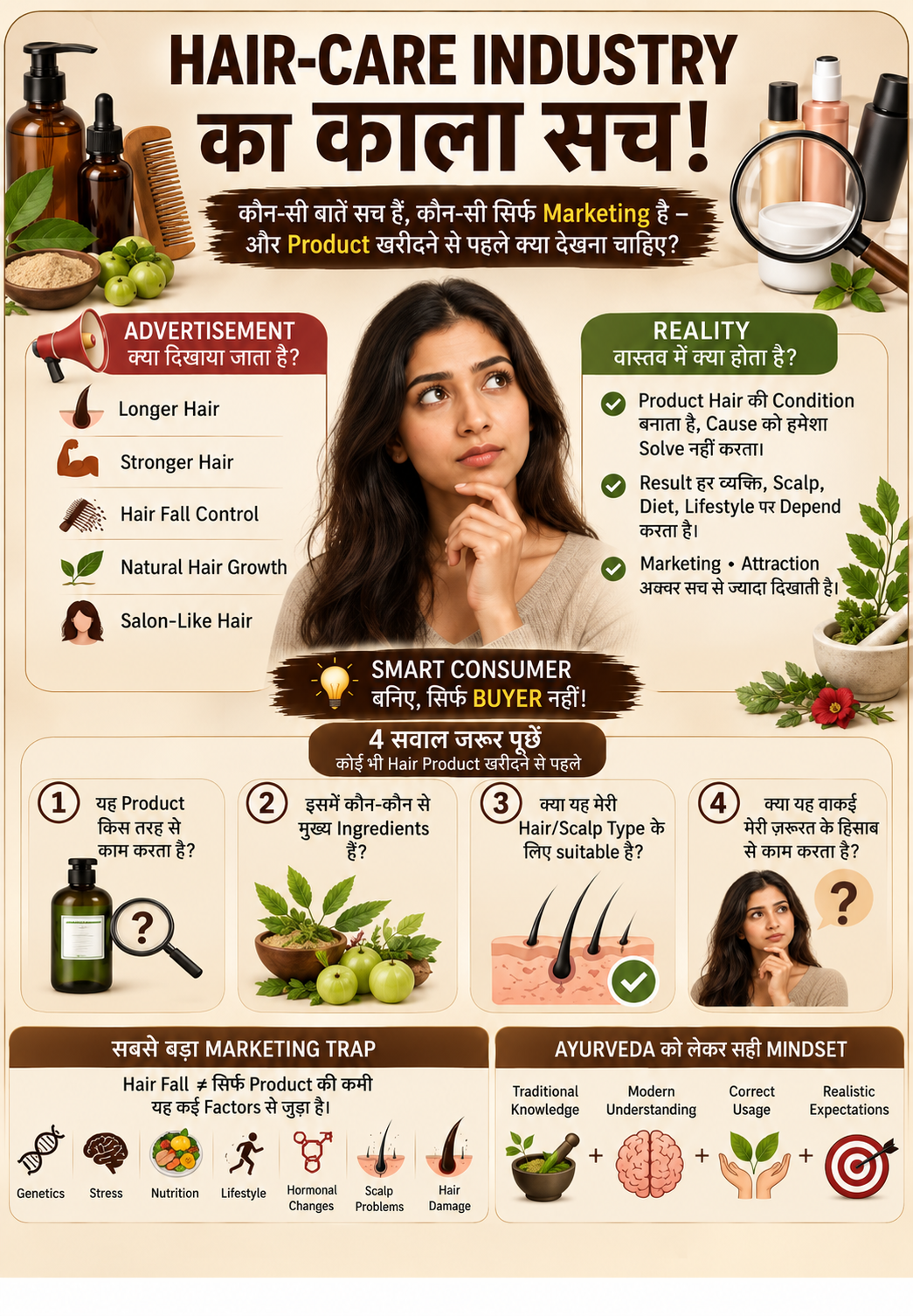 Hair-Care Industry का काला सच मुख्य चित्र