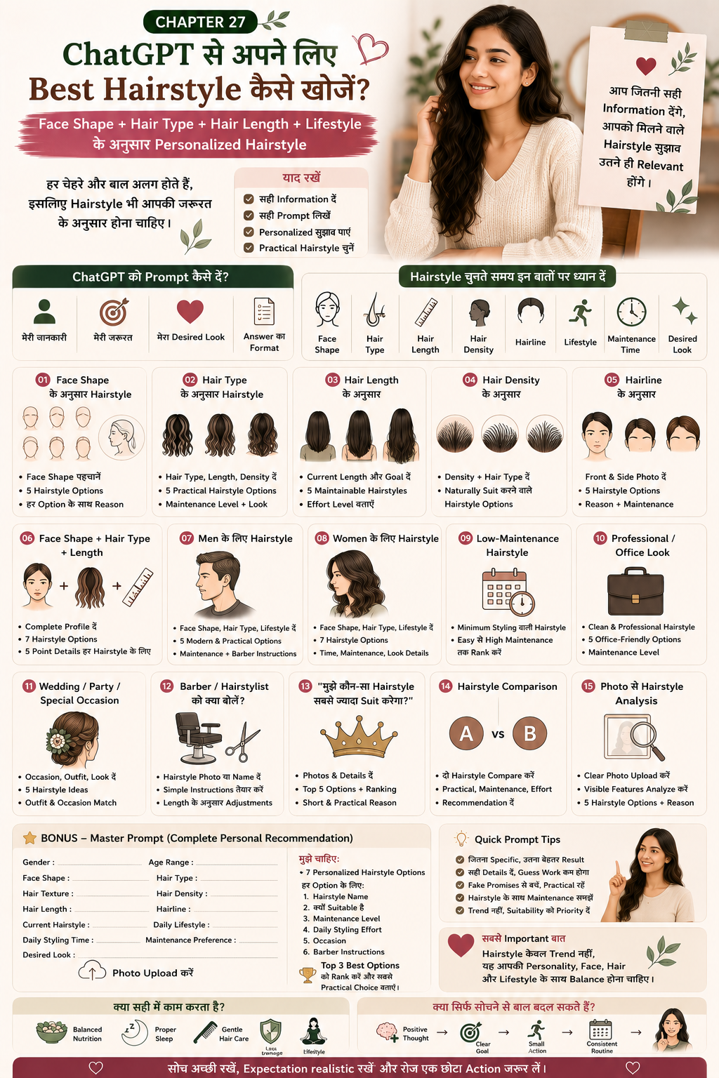 ChatGPT से अपने लिए Best Hairstyle कैसे खोजें